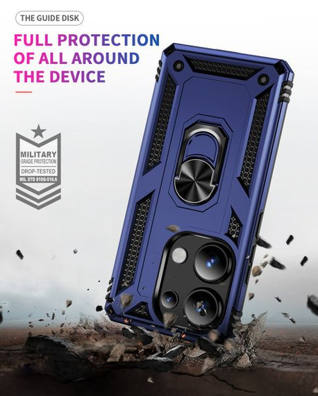 Xiaomi Redmi Note 13 Pro 4G Military Armour Ring Case Navy
