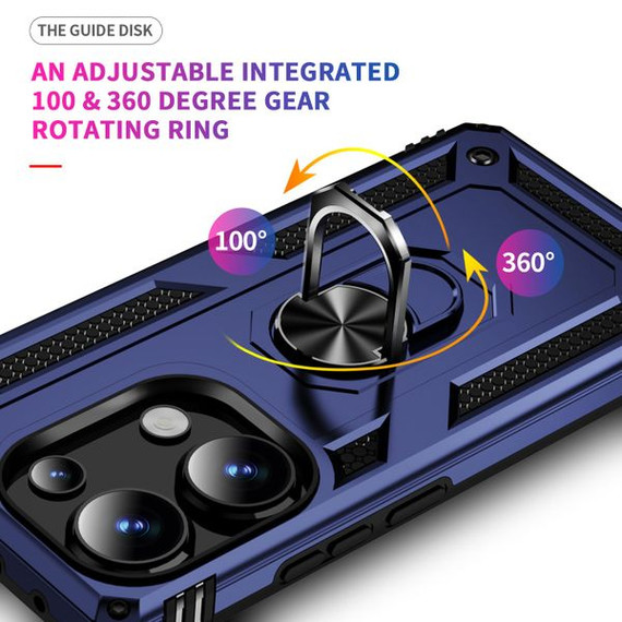 Xiaomi Redmi Note 13 Pro 4G Military Armour Ring Case Navy