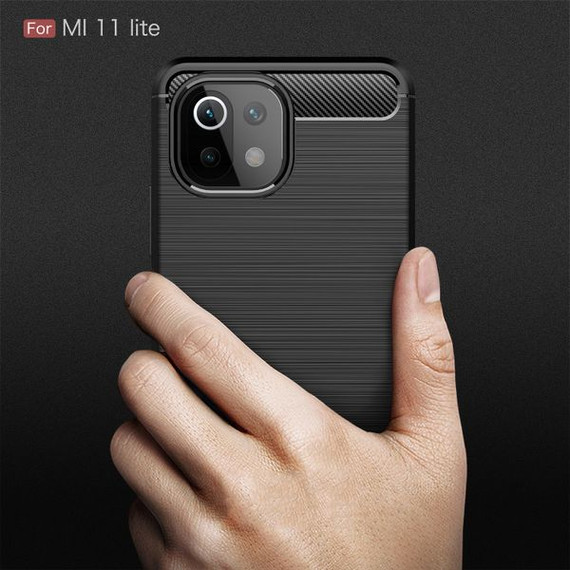 Xiaomi Mi 11 Lite 5G Carbon Fibre Case Red
