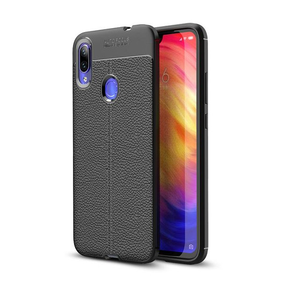Xiaomi Redmi Note 7 Leather Texture Case Black