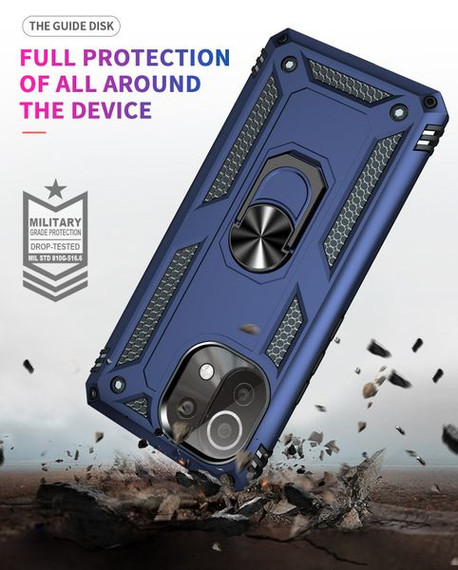 Xiaomi Mi 11 Lite 5G Military Armour Ring Case Navy