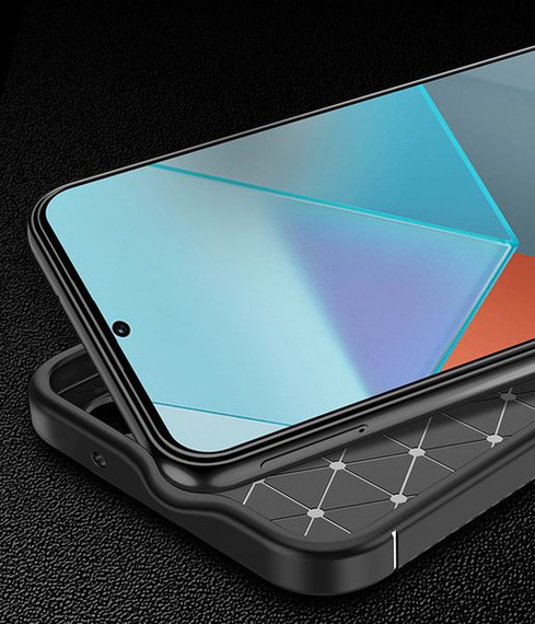 Xiaomi Poco X6 5G Carbon Fibre Case Black