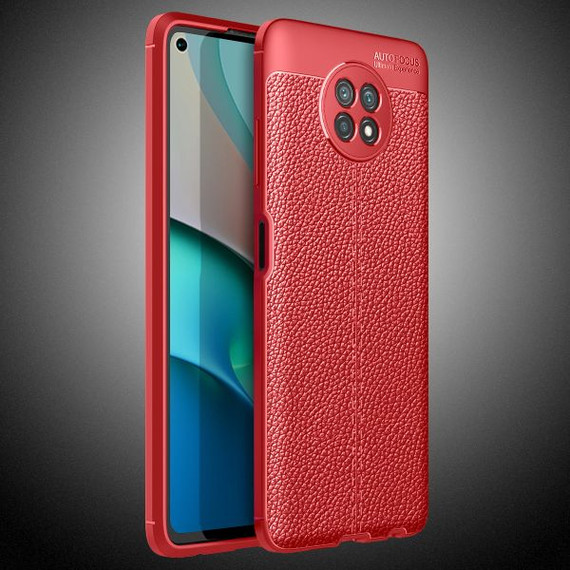 Xiaomi Redmi Note 9T Leather Texture Case Red