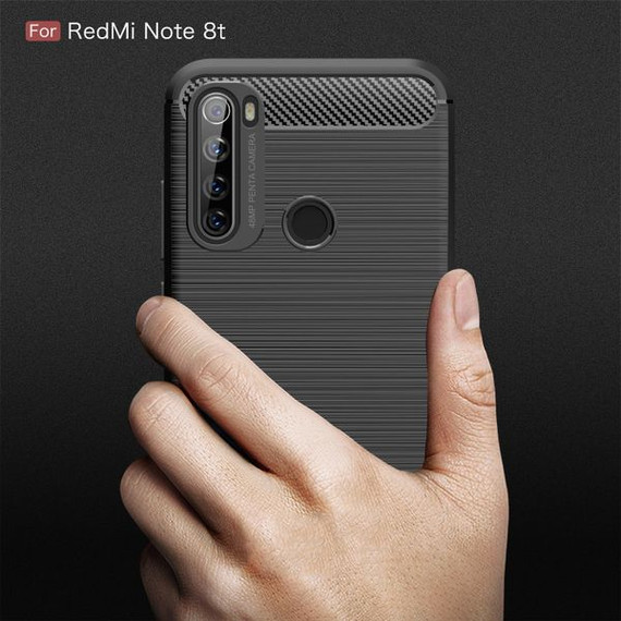 Xiaomi Redmi Note 8T Carbon Fibre Case Black Xiaomi Redmi Note 8T Carbon Fibre Case Black