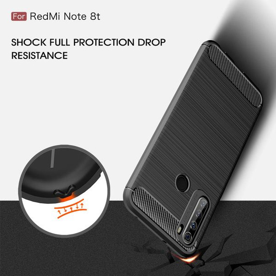 Xiaomi Redmi Note 8T Carbon Fibre Case Black Xiaomi Redmi Note 8T Carbon Fibre Case Black