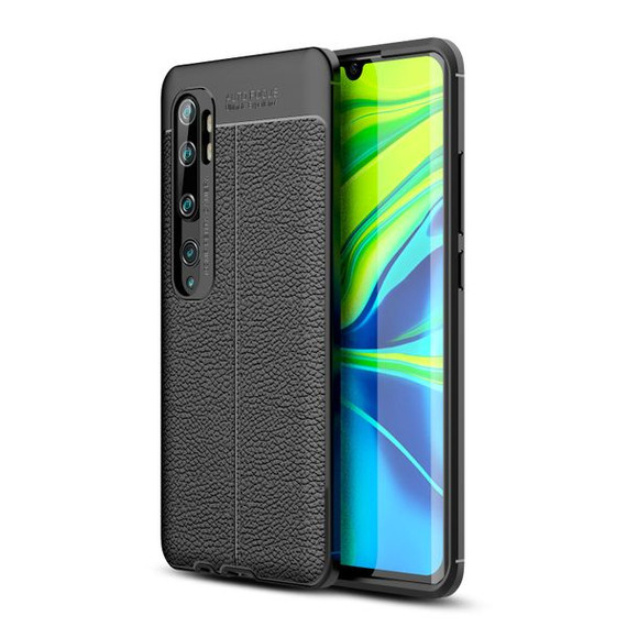 Xiaomi Mi Note 10 / Note 10 Pro Leather Texture Case Black Xiaomi Mi Note 10 / Note 10 Pro Leather Texture Case Black