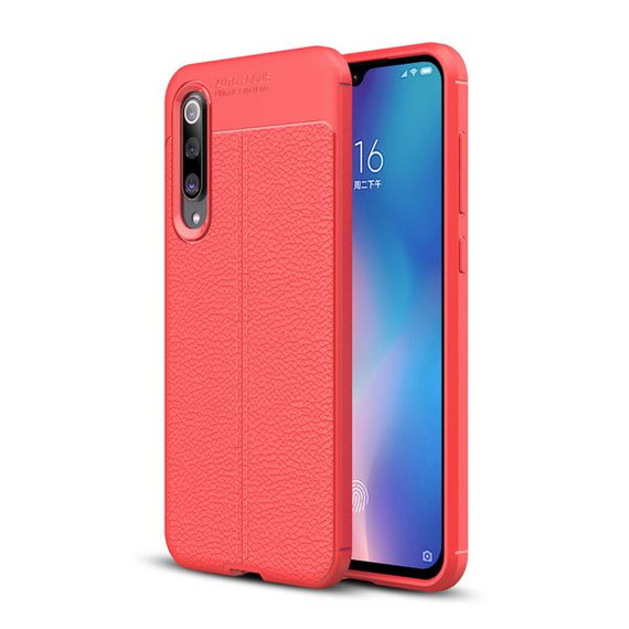 Xiaomi Mi 9 SE Leather Texture Case Red
