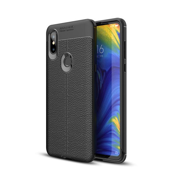 Xiaomi Mi Mix 3 Leather Texture Case Black
