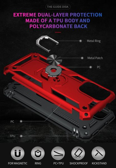 Xiaomi Redmi 9T Military Armour Case Red