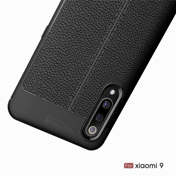 Xiaomi Mi 9 Leather Texture Case Black