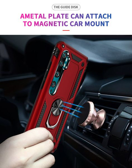Xiaomi Mi Note 10 / Note 10 Pro Military Armour Case Red Xiaomi Mi Note 10 / Note 10 Pro Military Armour Case Red