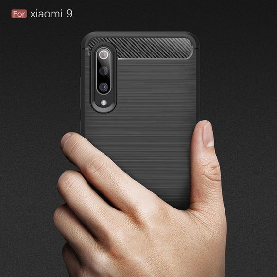 Xiaomi Mi 9 Carbon Fibre Case Black Xiaomi Mi 9 Carbon Fibre Case Black