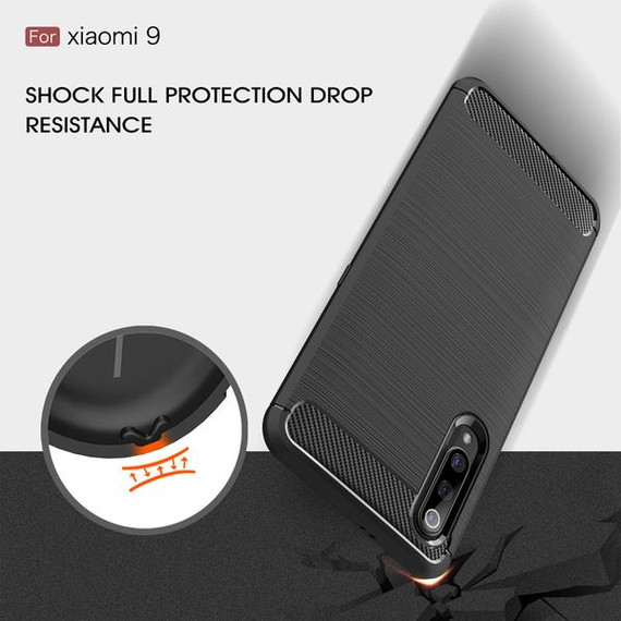 Xiaomi Mi 9 Carbon Fibre Case Black Xiaomi Mi 9 Carbon Fibre Case Black
