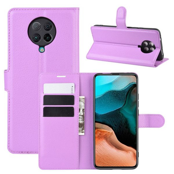 Xiaomi Poco F2 Pro      Pu Wallet Case    [Purple]