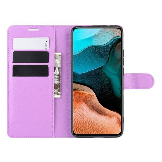 Xiaomi Poco F2 Pro      Pu Wallet Case    [Purple]