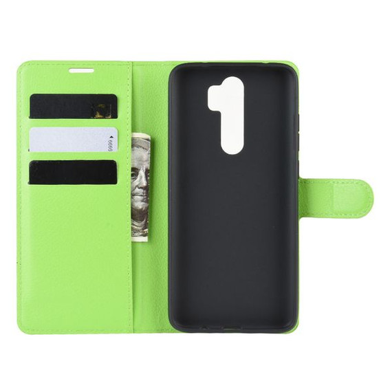 Xiaomi Redmi Note 8 Pro      Pu Wallet Case    [Green]
