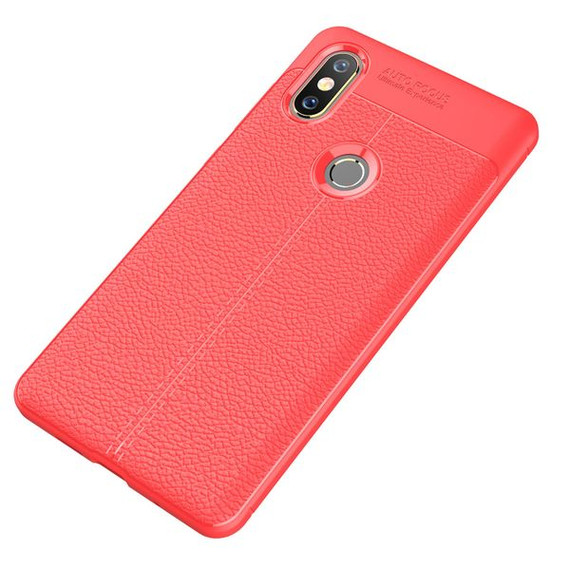 Xiaomi Mi Mix 2S Leather Texture Case Red