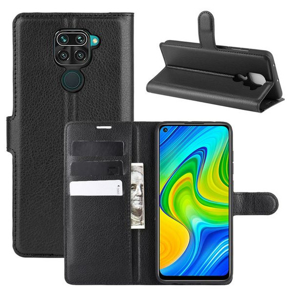 Xiaomi Redmi Note 9      Pu Wallet Case    [Black]