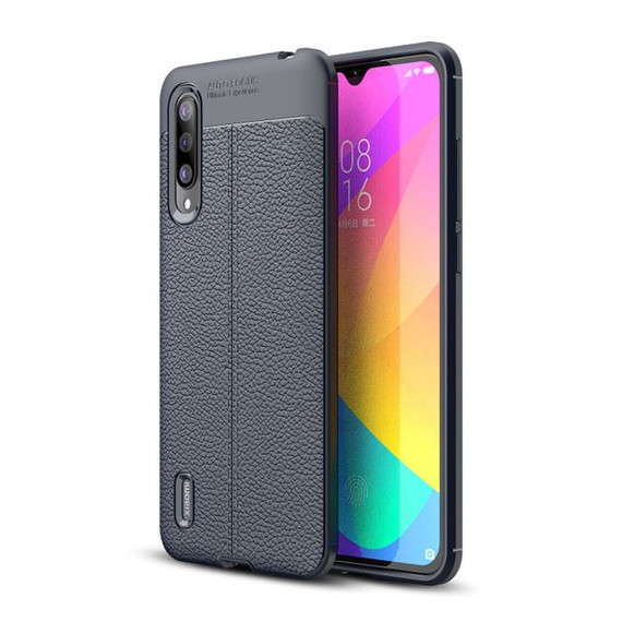 Xiaomi Mi 9 Lite Leather Texture Case Navy Xiaomi Mi 9 Lite Leather Texture Case Navy