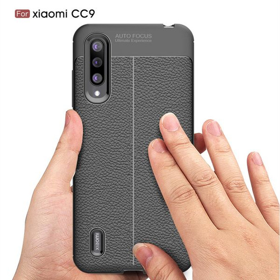 Xiaomi Mi 9 Lite Leather Texture Case Navy Xiaomi Mi 9 Lite Leather Texture Case Navy