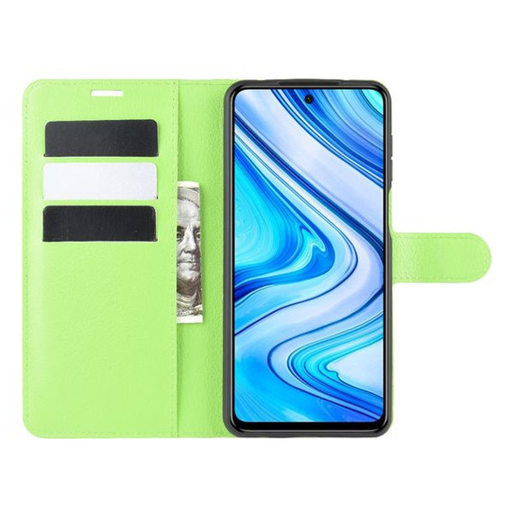 Xiaomi Redmi Note 9S/Note 9 Pro      Pu Wallet Case    [Green]
