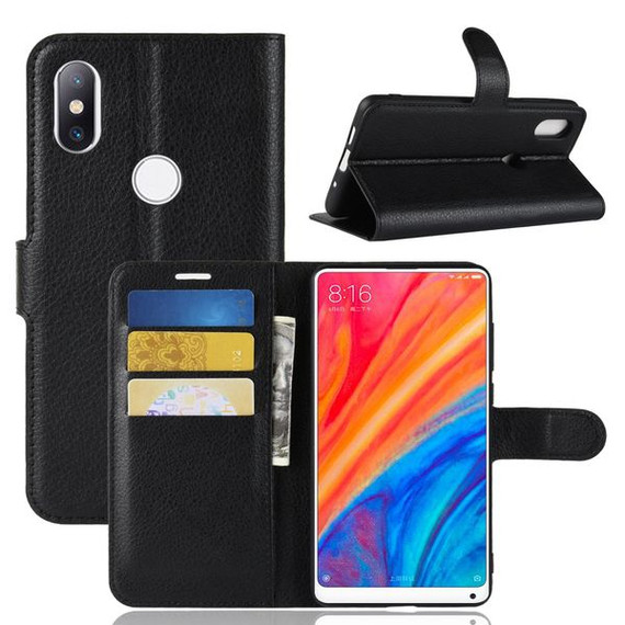 Xiaomi Mi Mix 2S      Pu Wallet Case    [Black]
