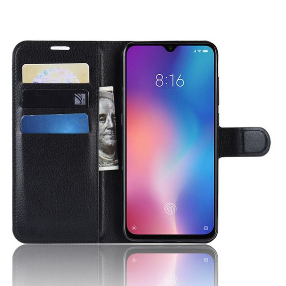 Xiaomi Mi 9 Se      Pu Wallet Case    [Black]