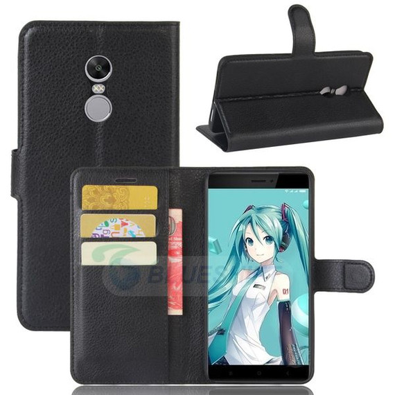 Xiaomi Redmi Note 4X      Pu Wallet Case    [Black]