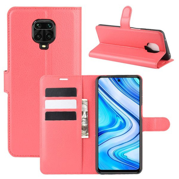 Xiaomi Redmi Note 9S/Note 9 Pro      Pu Wallet Case    [Red]