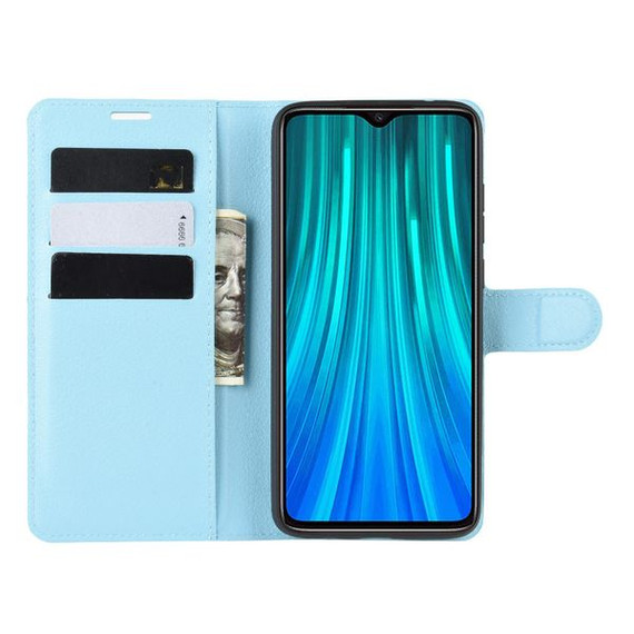 Xiaomi Redmi Note 8 Pro      Pu Wallet Case    [Lightblue]