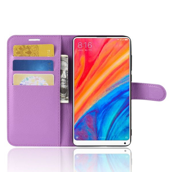 Xiaomi Mi Mix 2S      Pu Wallet Case    [Purple]