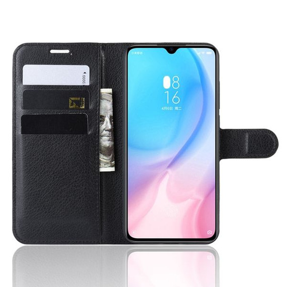 Xiaomi Mi 9 Lite      Pu Wallet Case    [Black]