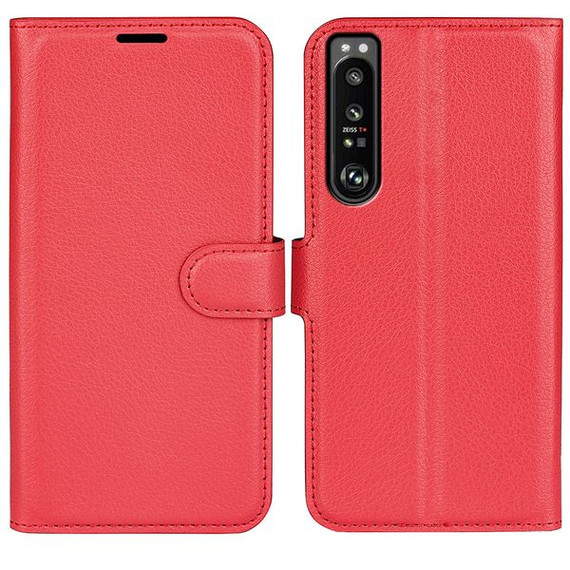 Sony Xperia 1 Iv      Pu Wallet Case    [Red]