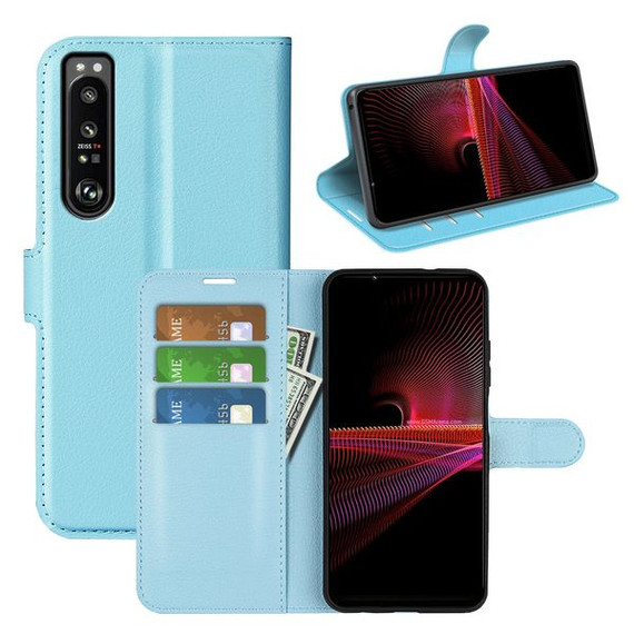 Sony Xperia 1 Iv      Pu Wallet Case    [Lightblue]