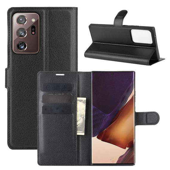 Galaxy Note 20 Ultra      Pu Wallet Case    [Black]