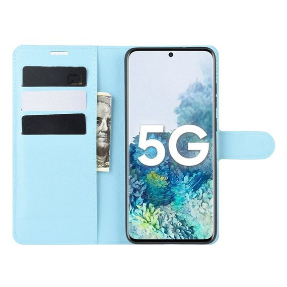 Galaxy S20 Fe      Pu Wallet Case    [Lightblue]