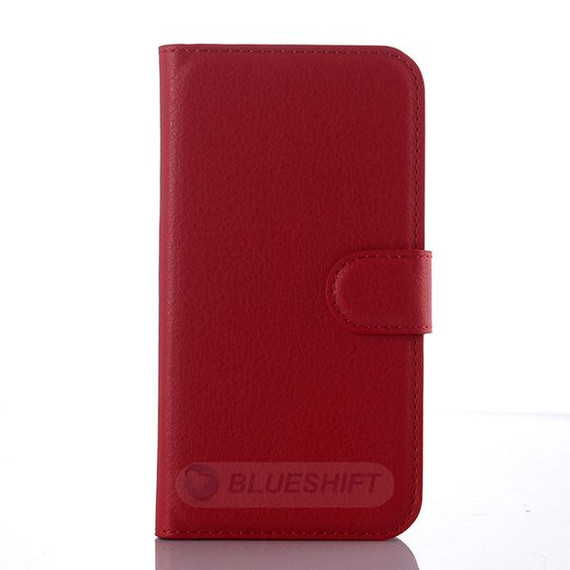 Galaxy J3 2016      Pu Wallet Case    [Red]