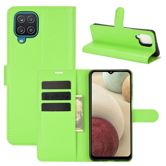 Galaxy A12      Pu Wallet Case    [Green]