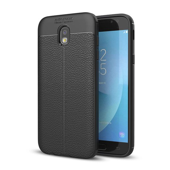 Samsung Galaxy J7 Pro/J7 2017      Leather Texture Case    Black