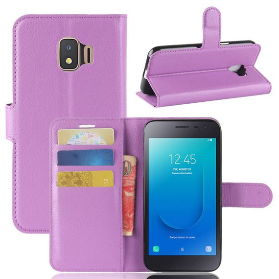Galaxy J2 Core      Pu Wallet Case    [Purple]