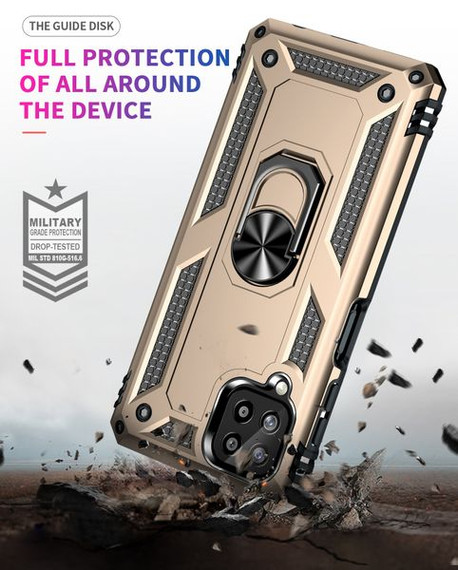 Samsung Galaxy A22 4G      Military Armour Case    Gold