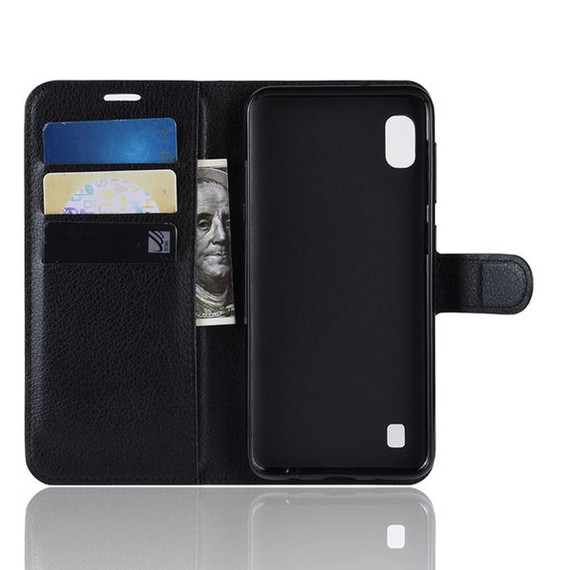 Galaxy A10      Pu Wallet Case    [Black]