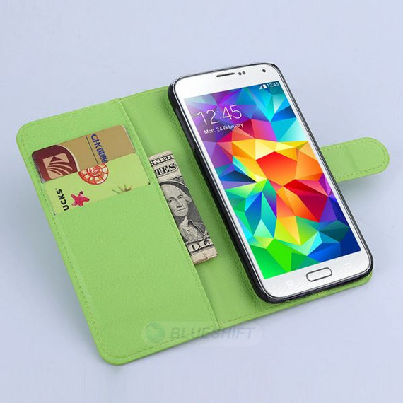 Galaxy S6      Pu Wallet Case    [Green]
