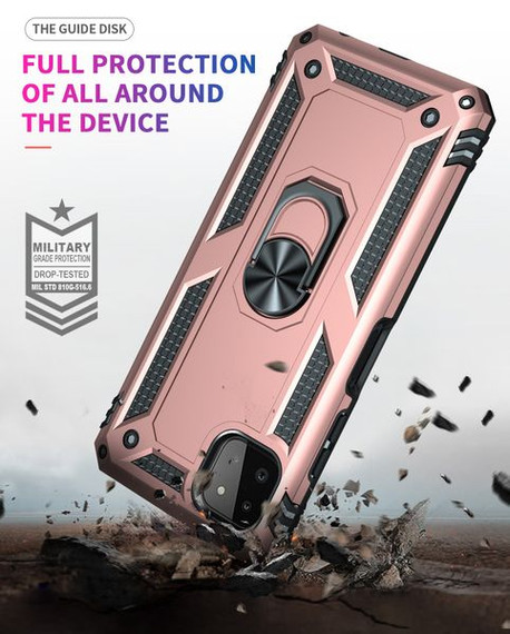 Samsung Galaxy A22 5G      Military Armour Case    RoseGold