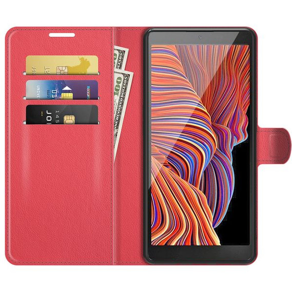 Galaxy Xcover 5      Pu Wallet Case    [Red]