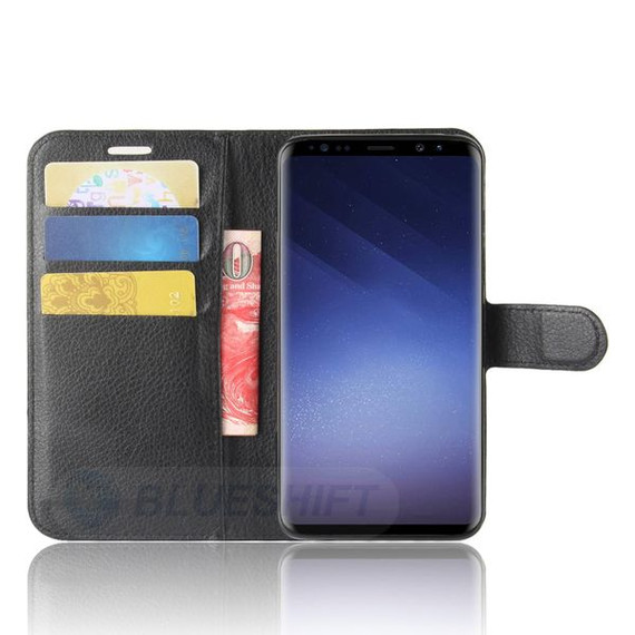 Galaxy S9      Pu Wallet Case    [Black]