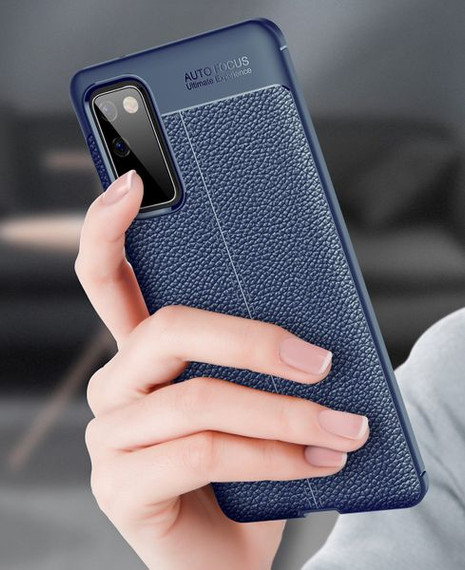 Samsung Galaxy S20 FE      Leather Texture Case    Navy