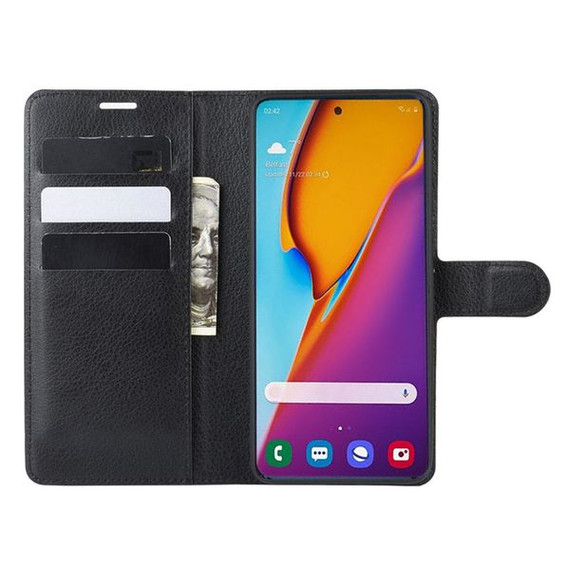 Galaxy S20 Plus      Pu Wallet Case    [Black]