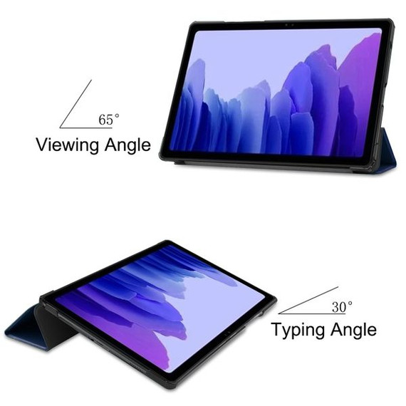 Samsung Galaxy Tab A7 10.4 T500 Tri-Fold PU Case Navy Samsung Galaxy Tab A7 10.4 T500 Tri-Fold PU Case Navy