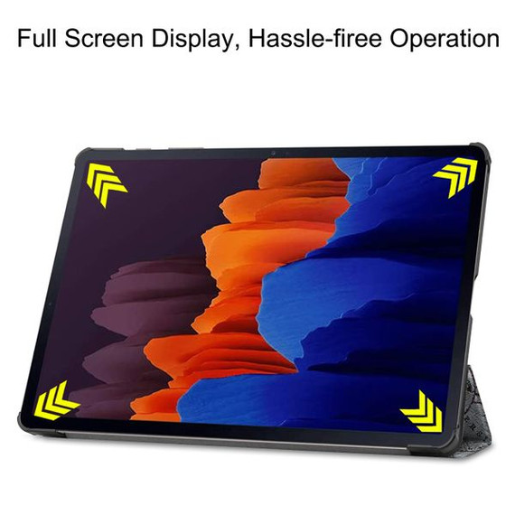 Samsung Galaxy Tab S7+ T970    Designer Tri-Fold Case      EiffelTower